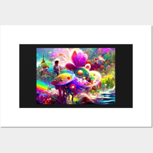 Color Globs | Rainbow Flora Posters and Art